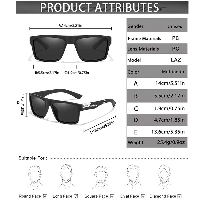 KAROS Sonnenbrille, quadratisch, Vollrand, Kunststoff, schwarz, Unisex - Bild 2