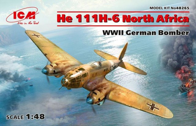 ICM Heinkel He 111 H-6 North Africa, Modellbausatz, 1:48 - Bild 1