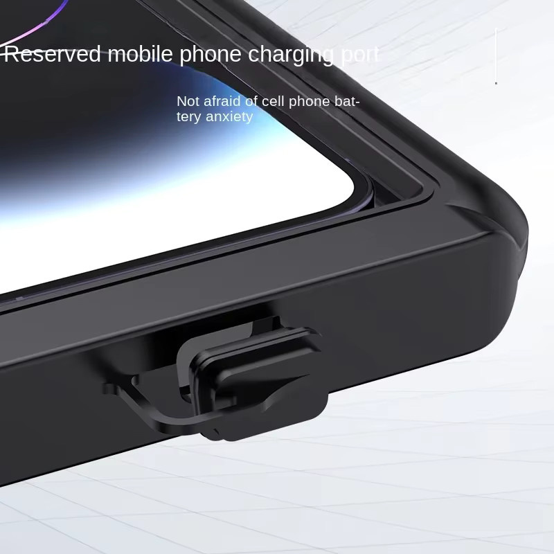 Regendichte Motorrad Handy Halterung mit Touchscreen für Lenker und Fahrrad in Schwarz - Bild 4