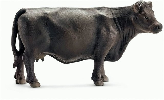 Schleich Angus Kuh, Tier Spielfigur, schwarz - Bild 1