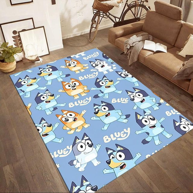 LivSpaceVibe Teppich Blueys spielerische Freunde in Blau, B/T: 100 x 120 cm - Bild 1