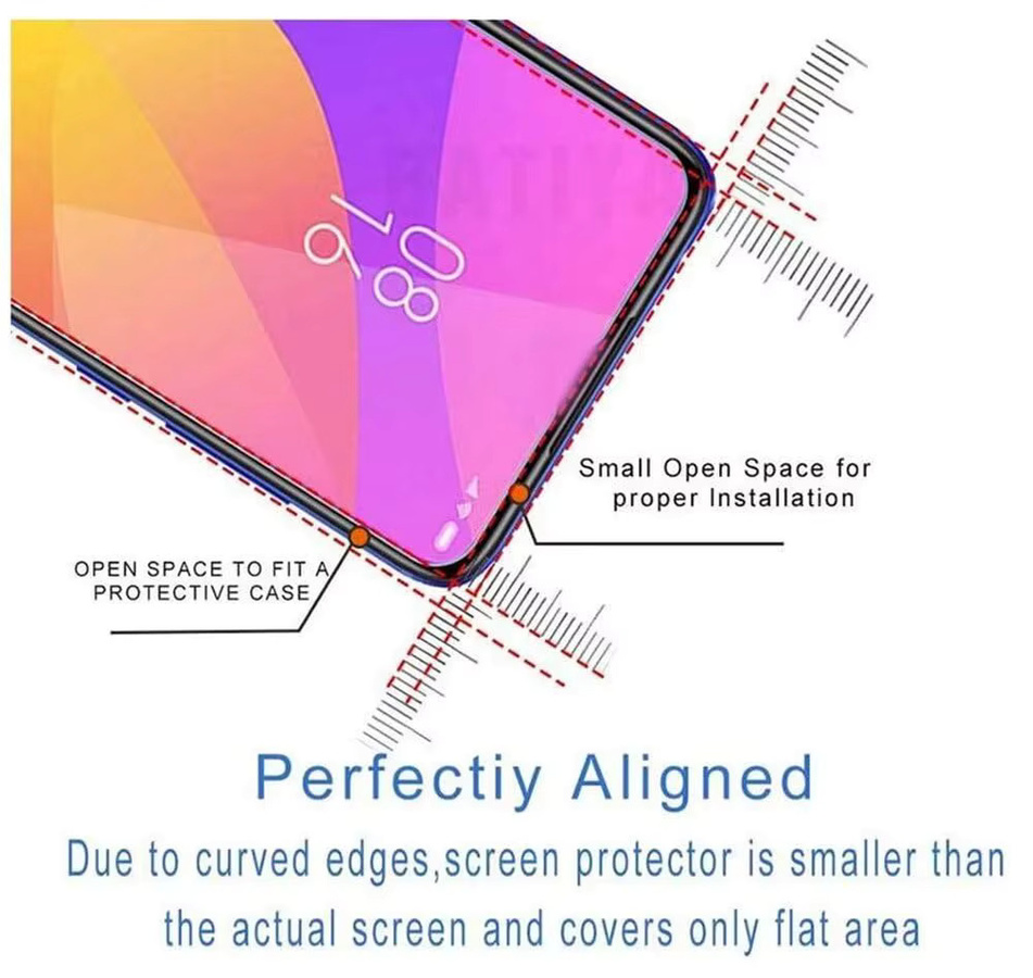 4er-Pack Displayschutzfolie aus gehärtetem Glas für Redmi A1 und Redmi A2, transparent, kratzfest und blasenfrei - Bild 2