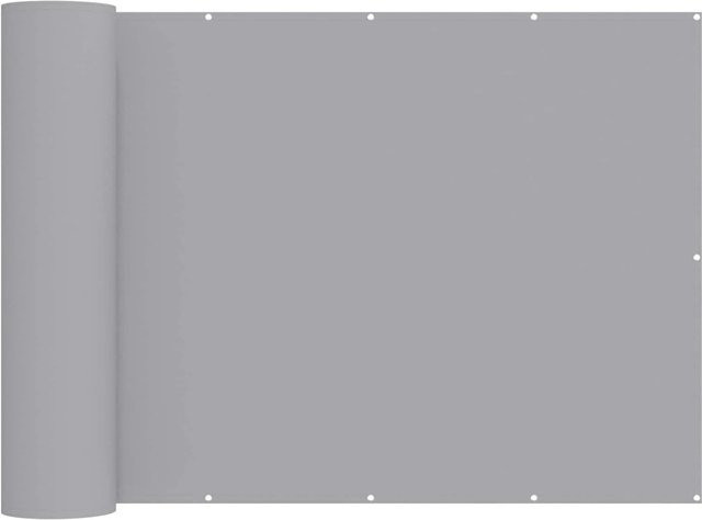 vidaXL Balkon Sichtschutz aus Polyester mit PU-Beschichtung in Grau, B: 700 cm, H: 150 cm - Bild 1