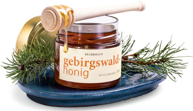 Rainbauer Gebirgswaldhonig Fichte 250 g - Bild 1