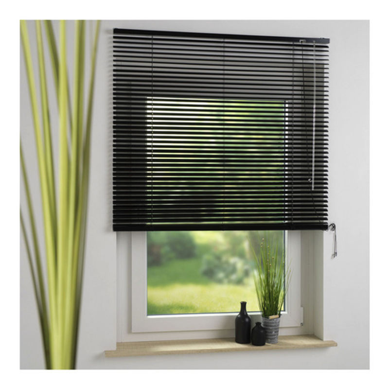 LIEDECO Aluminium-Jalousie in Schwarz mit 25 mm Lamellenbreite, B: 60 cm, H: 220 cm - Bild 5