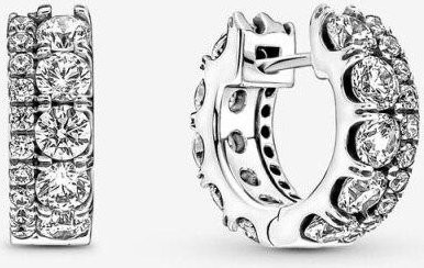 YIRAN Jewelry Ohrstecker 925 Silber, Gold, Zirkonia, Damen - Bild 1