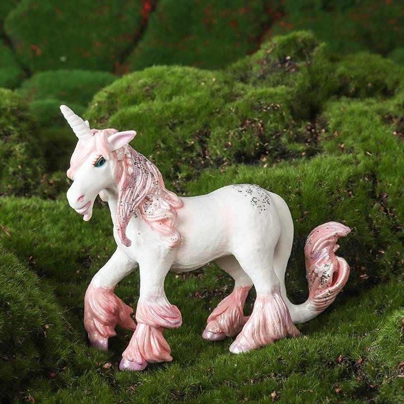 Oenux Regenbogen-Pegasus Märchen Tierfigur Modell aus PVC für Mädchen 3-6 Jahre - Bild 2