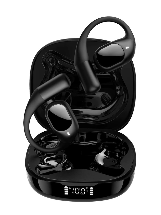 Arikasen Open-Ear Sport-Ohrhörer mit Bluetooth 5.3 und reichhaltigem Bass in Schwarz - Bild 6