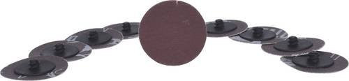 KS Tools Ersatz-Schleifpads Sandpapier Körnung 240 Durchmesser 50 mm, 10er Pack, Braun - Bild 1