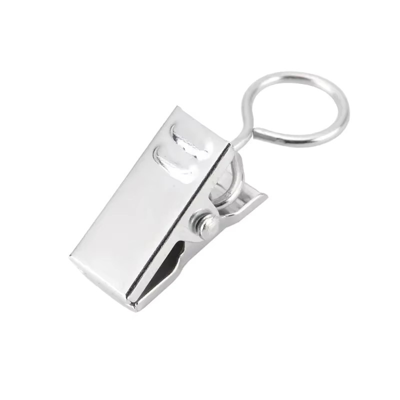 MINIDEAL 10 Stück Metall-Flachhaken-Vorhangklammern in Silber für Wandteppich, Bad und Dusche - Bild 3