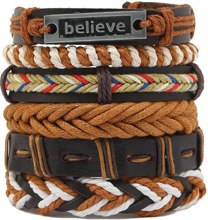 KaiTingu Lederarmband, Schwarz, Herren