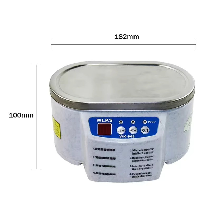 Tragbarer Ultraschallreiniger mit 600 ml Fassungsvermögen für Schmuck, Brillen und Prothesen mit Dual-Frequenz-Vibration - Bild 3