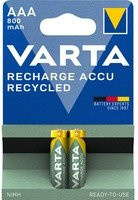 Varta Rechargeable AAA Akku Recycled NiMH 800 mAh, 2 Stück - Bild 1