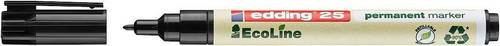 Edding 25 EcoLine Permanentmarker Schwarz mit 1mm Bullet-Spitze - Bild 1