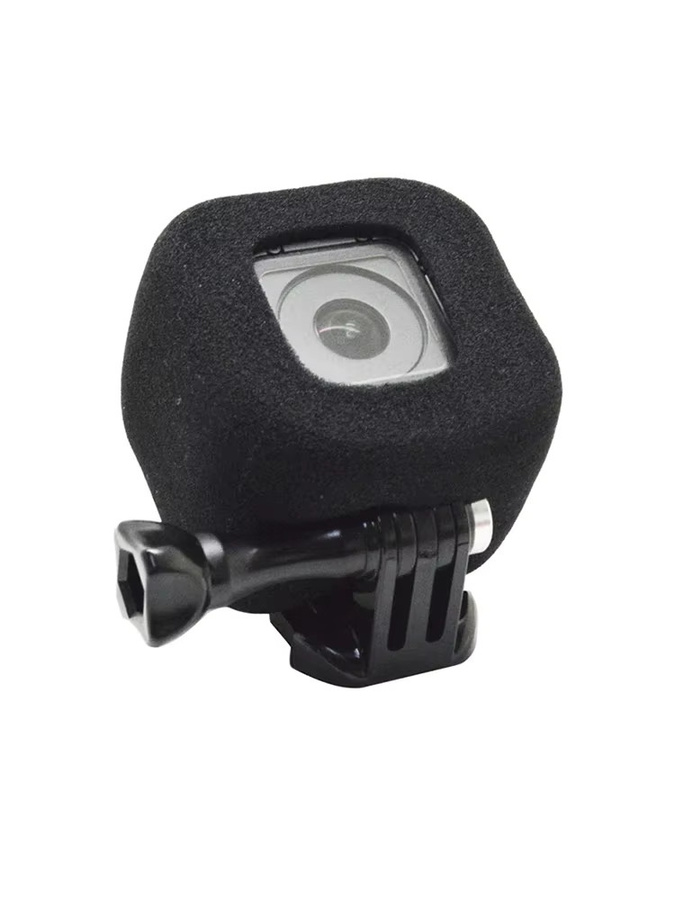 GoPro Hero 4 und Hero 5 Session Windslayer Abdeckung in Schwarz als Windschutz und Schaumstoffgehäuse für deine Action-Kamera - Bild 2