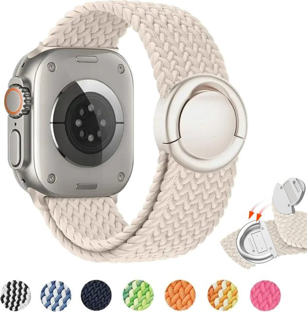 RWBANDS Uhrenarmband Textil, Weiß, Unisex - Bild 1