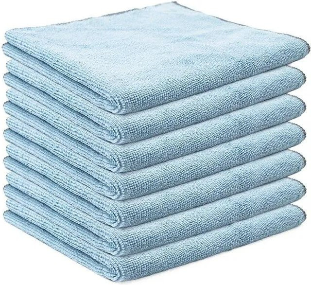 12er-Pack Mikrofaser-Putzlappen von Bestbags in 9 Farben, inklusive himmelblau, ideal für die Reinigung von Haus und Küche - Bild 1