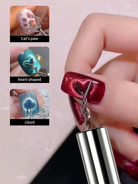 6-teiliges Cat-Eye-Gel-Nagelkunst-Magnet-Werkzeugset, schimmernd - Bild 1