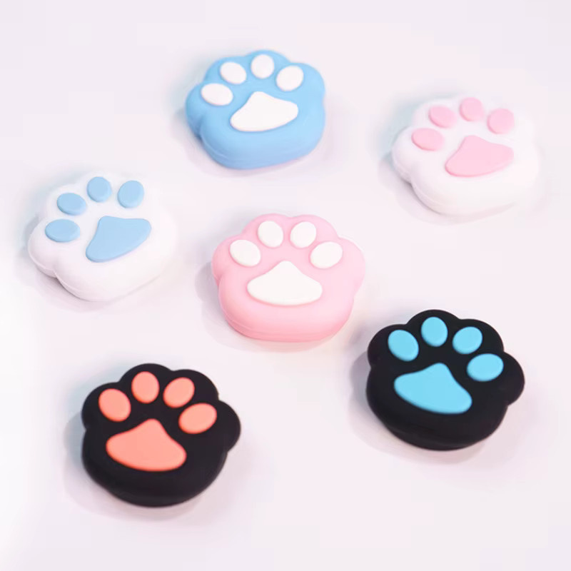 2 Stück Katzenpfoten Soft-Grip-Kappen für Nintendo Switch Joy-Con Controller Thumbstick-Schutzabdeckung - Bild 2