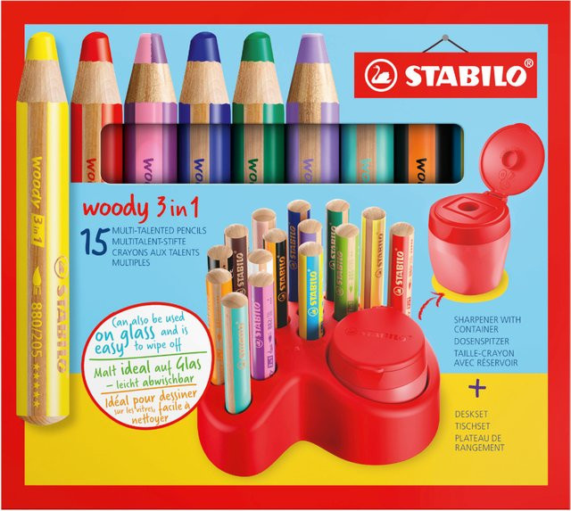 STABILO woody 3 in 1 Buntstifte für Kinder in Multicolour - Bild 1