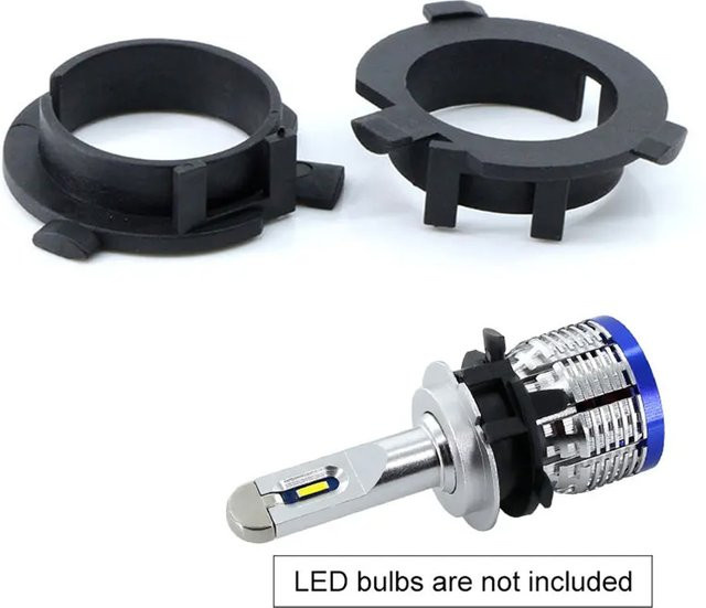 APMATAUTO 10er Set H7 LED Scheinwerfer Adapter Sockel Halterung für Hyundai Sonata, Tucson, Qashqai und Kia K3/4/5 - Bild 1