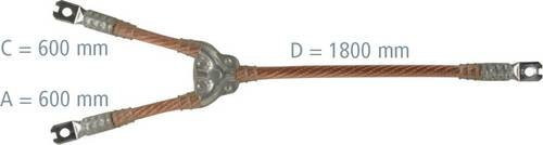 DEHN V7265NS Erdungs- und Kurzschließseil in Braun - Bild 1