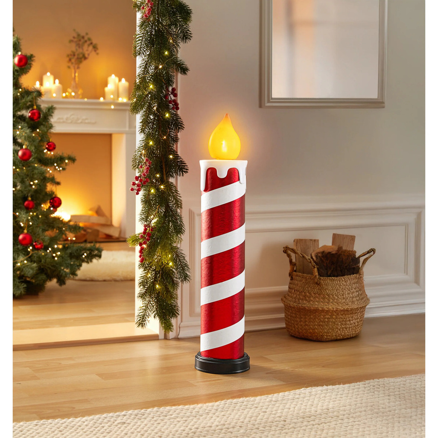 XXL-LED-Kerze von viva domo in Rot mit Flicker-Effekt für deine Weihnachtsdekoration - Bild 2