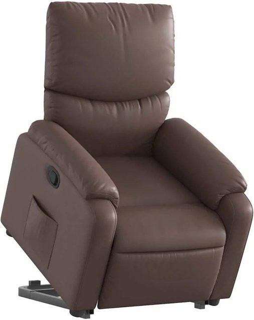 vidaXL Relaxsessel mit Aufstehhilfe in Braun aus Kunstleder - Bild 1