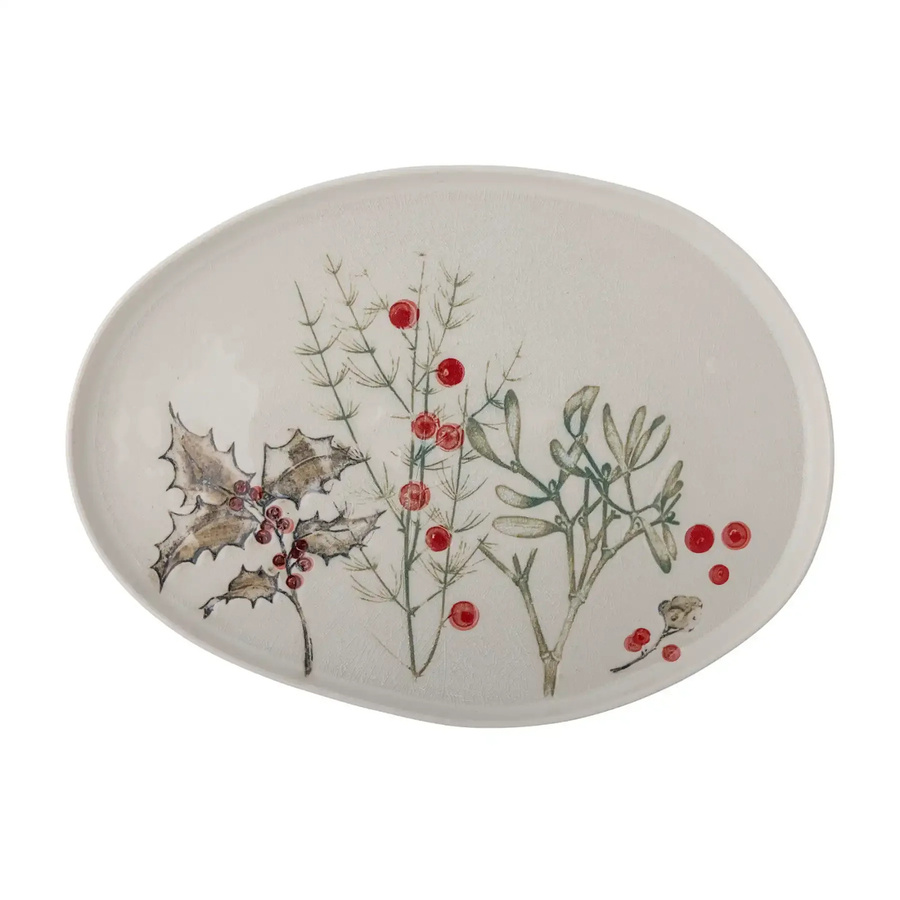 Bloomingville Servierschale Hollie aus Steingut, mehrfarbig, Durchmesser: 35,5 cm - Bild 1