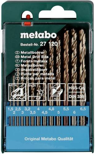 Metabo HSS-Co Metall-Spiralbohrer-Set 13-teilig in Bronze - Bild 1