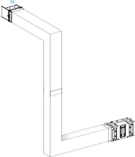 Schneider Electric KSA630DMBL43F Brandschott Mehrfachrichtungsänderung 630A aufwärts rechts aus Kunststoff - Bild 1