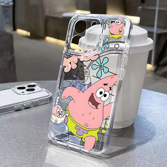SpongeBob Handyhülle mit transparenter Rückseite für Apple iPhone Modelle - Bild 1