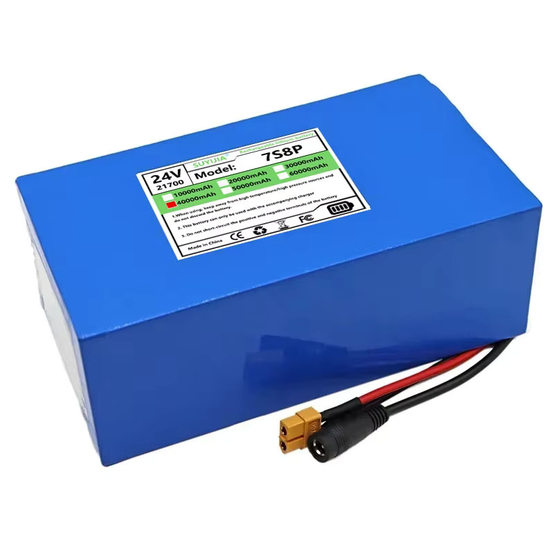 SUYIJIA Hochleistungs-Lithiumbatterie 24 V 40 Ah mit integriertem BMS, 40000 mAh, Blau - Bild 2