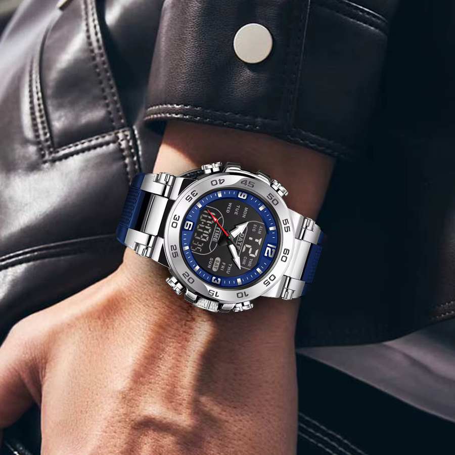 FOXBOX Armbanduhr, Chronograph, Quarz, Silikon, Herren - Bild 6
