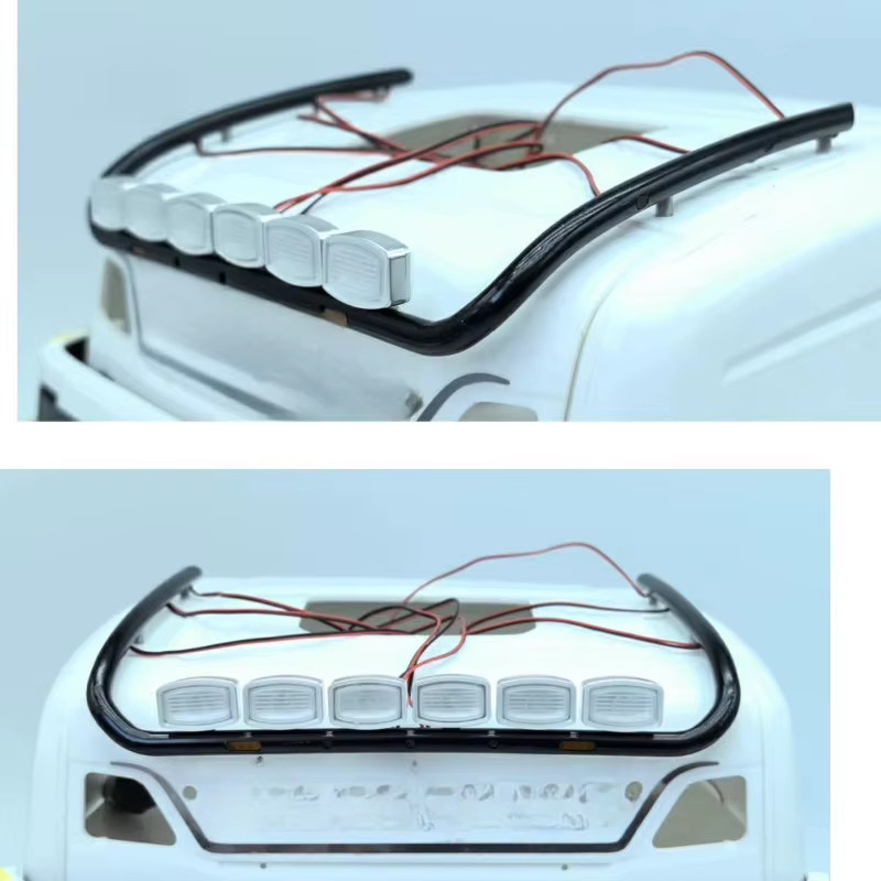 Tamiya LED-Cockpit-Kuppellicht, quadratisches Lichtzubehör, 1:14 - Bild 3