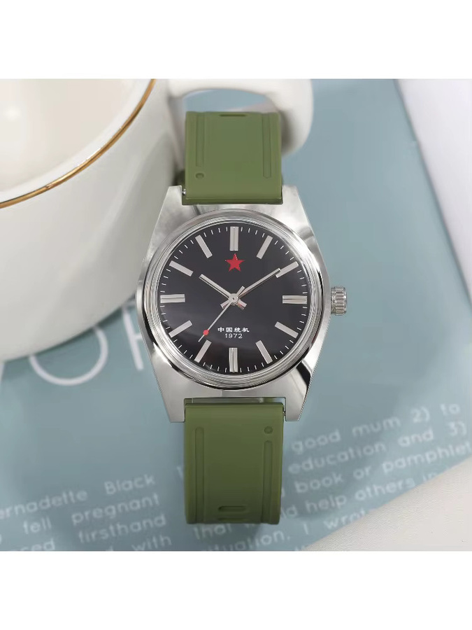 HEIMDALLR Armbanduhr, Handaufzug, Edelstahl, 36 mm, Herren, Schwarz - Bild 3