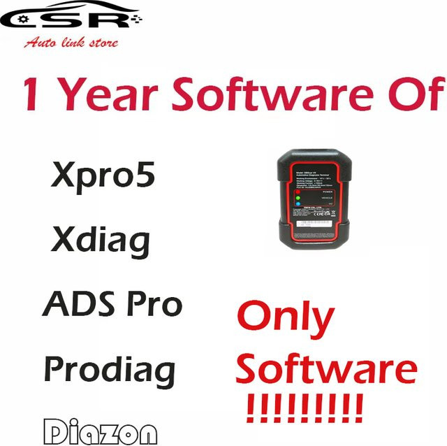 LAUNCH 1 Jahr Software-Upgrade für Xpro5, Xdiag, ADS Pro, Prodiag und Diagzone mit CAN FD und SGW FCA Freischaltung sowie Online-Programmierung in Schwarz - Bild 1