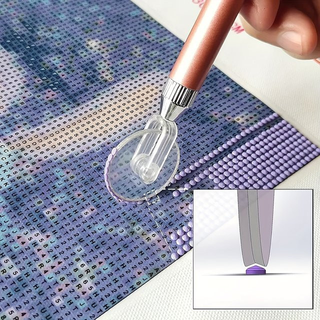 Beleuchteter Diamantmalerei-Stift mit Rollmechanismus für 5D Diamond Painting und Stickerei Zubehör in Multicolour - Bild 1