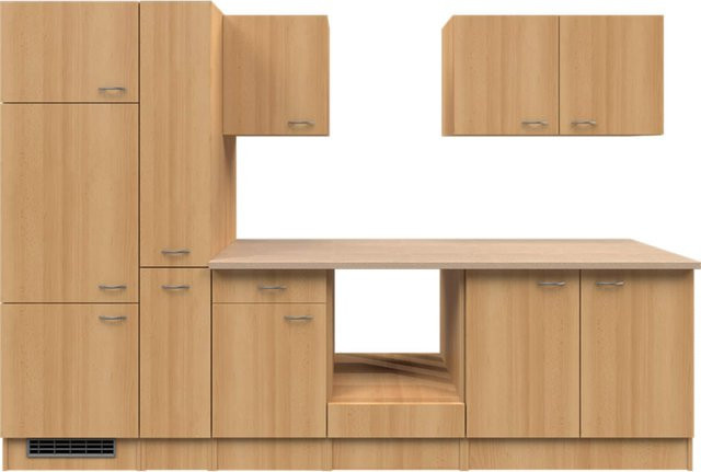 Flex-Well Küchenzeile Nano ohne Elektrogeräte L-300-2502-028 - Bild 1