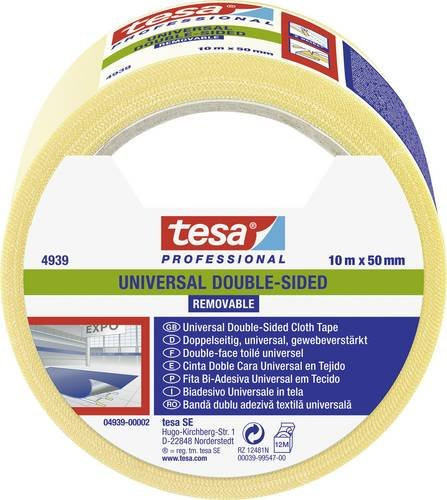 tesa Professional Universal Removable Verlegeband Weiß B: 50 mm, L: 10 m - Bild 1