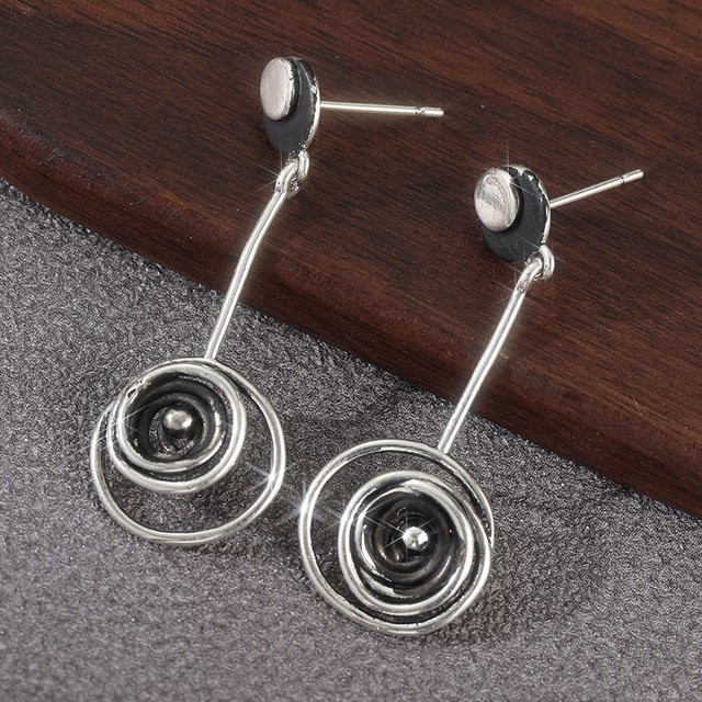 Futz Ohrringe, Vintage, Silber, Damen - Bild 1