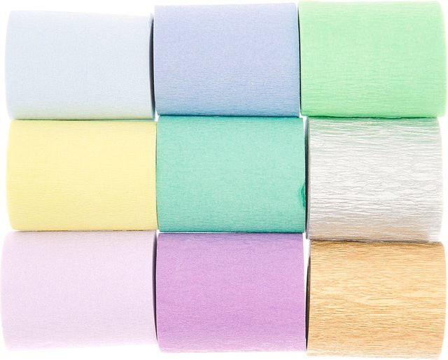 Rico Design Kreppbänder extra breit in Ozean Mix Multicolor - Bild 1
