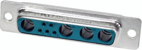 HARTING Steckverbinder 09 69 301 7094 09693017094 mit 9 Polen und Lötkelch in Silber - Bild 1