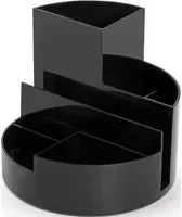 MAUL Stifteköcher Rundbox aus Kunststoff in Schwarz, Höhe: 14,0 cm, Durchmesser: 12,5 cm - Bild 1