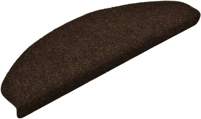 vidaXL Treppenmatten aus Nadelvlies selbstklebend, 15 Stück, Braun, B: 65 cm, H: 21 cm, T: 4 cm - Bild 1