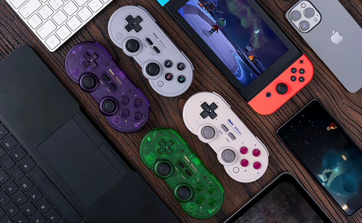 8Bitdo SN30 Pro Bluetooth Gamepad in Grün für Nintendo Switch, PC, Android und MacOS - Bild 3