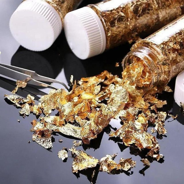 Goldfolie für Kerzen als DIY-Material zur Dekoration von Duftkerzen, 2 g - Bild 1