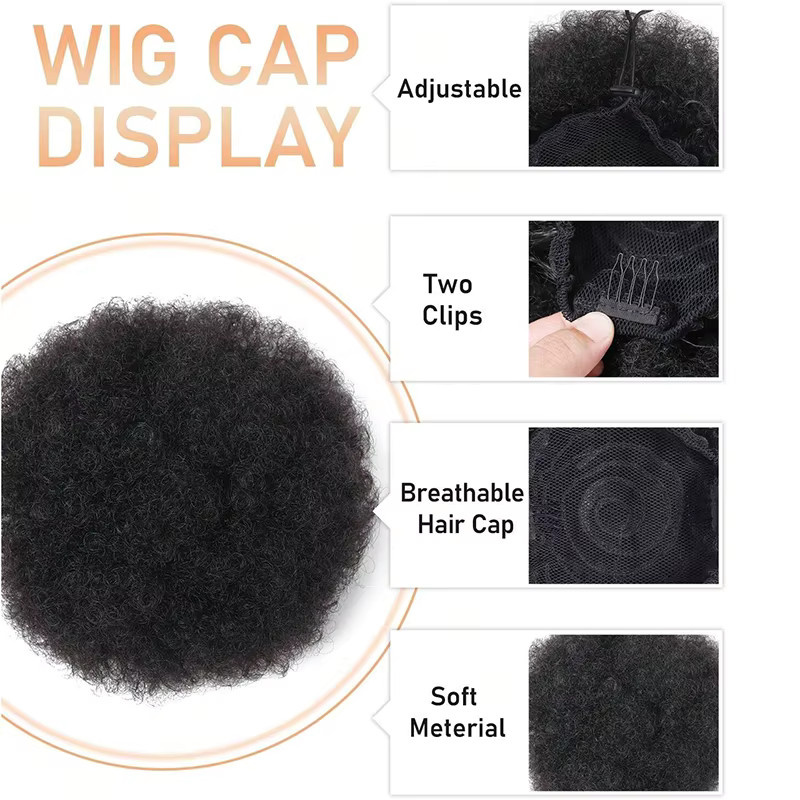 ISIGROSI Afro Pferdeschwanz Extensions, Synthetisch, Damen - Bild 3