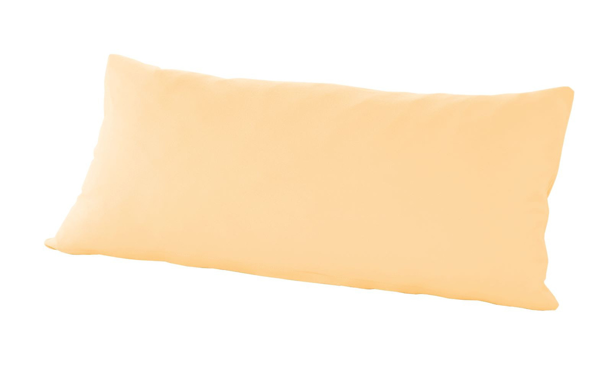 Prinz Mako-Feinjersey Uni Kissenbezug mit Reißverschluss, Orange, B/H: 40 x 80 cm - Bild 1
