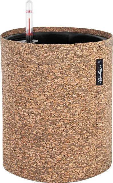 Lechuza Pflanzgefäß Trendcover 23 Cork Dark in Braun mit Korkoptik Durchmesser: 23 cm - Bild 1